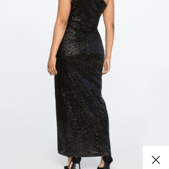 Eloquii Off the Shoulder Sequin Gown - Picture 3 of 7